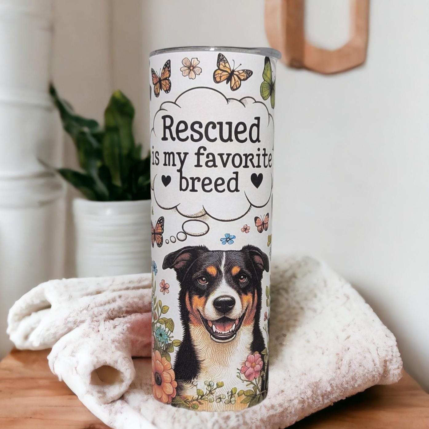 Animal Rescue Tumbler 20oz With Reusable Straw