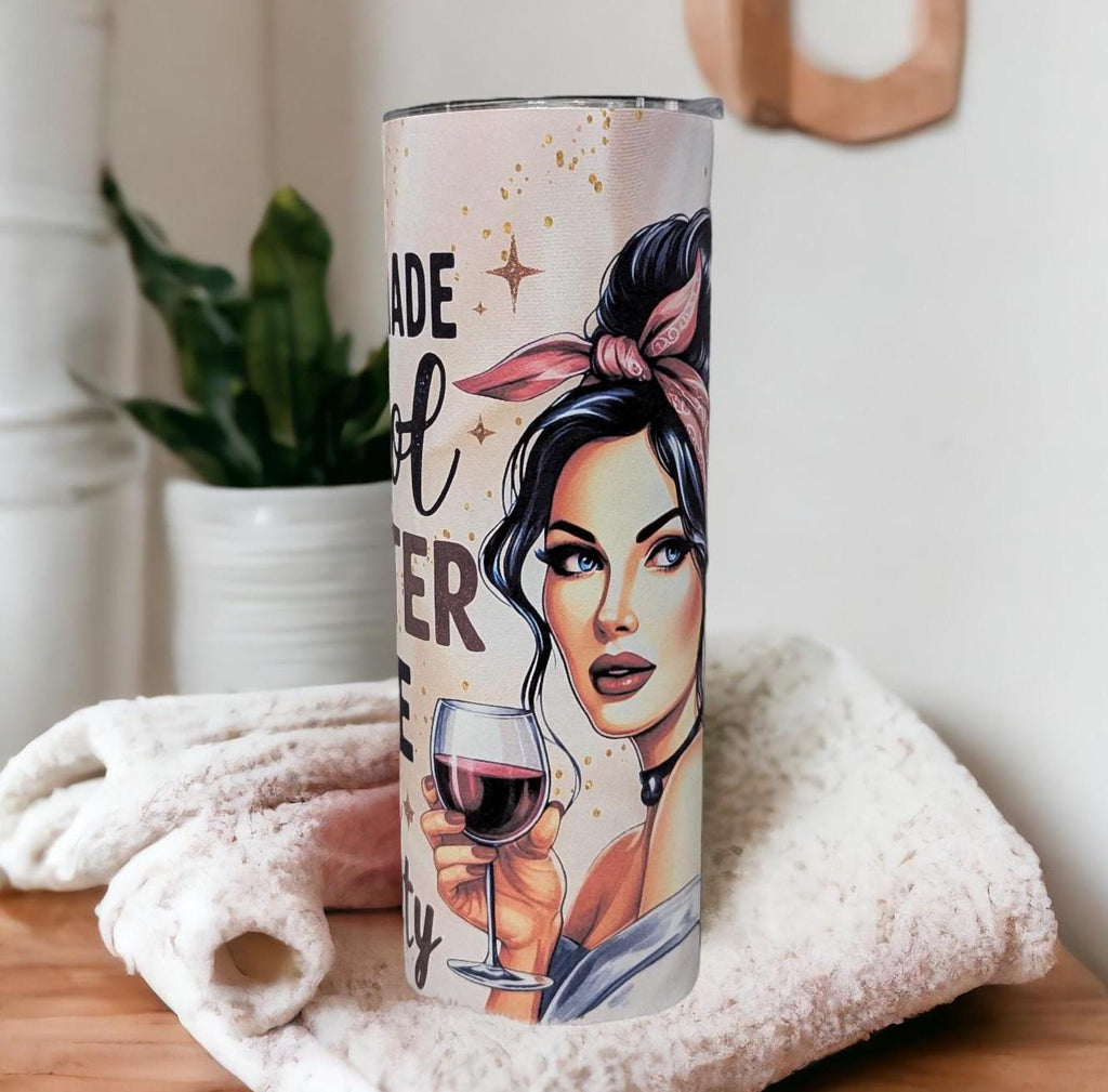 I Am Made Out Of Glitter Girl Tumbler 20oz With Reusable Straw, Can Be Personalized