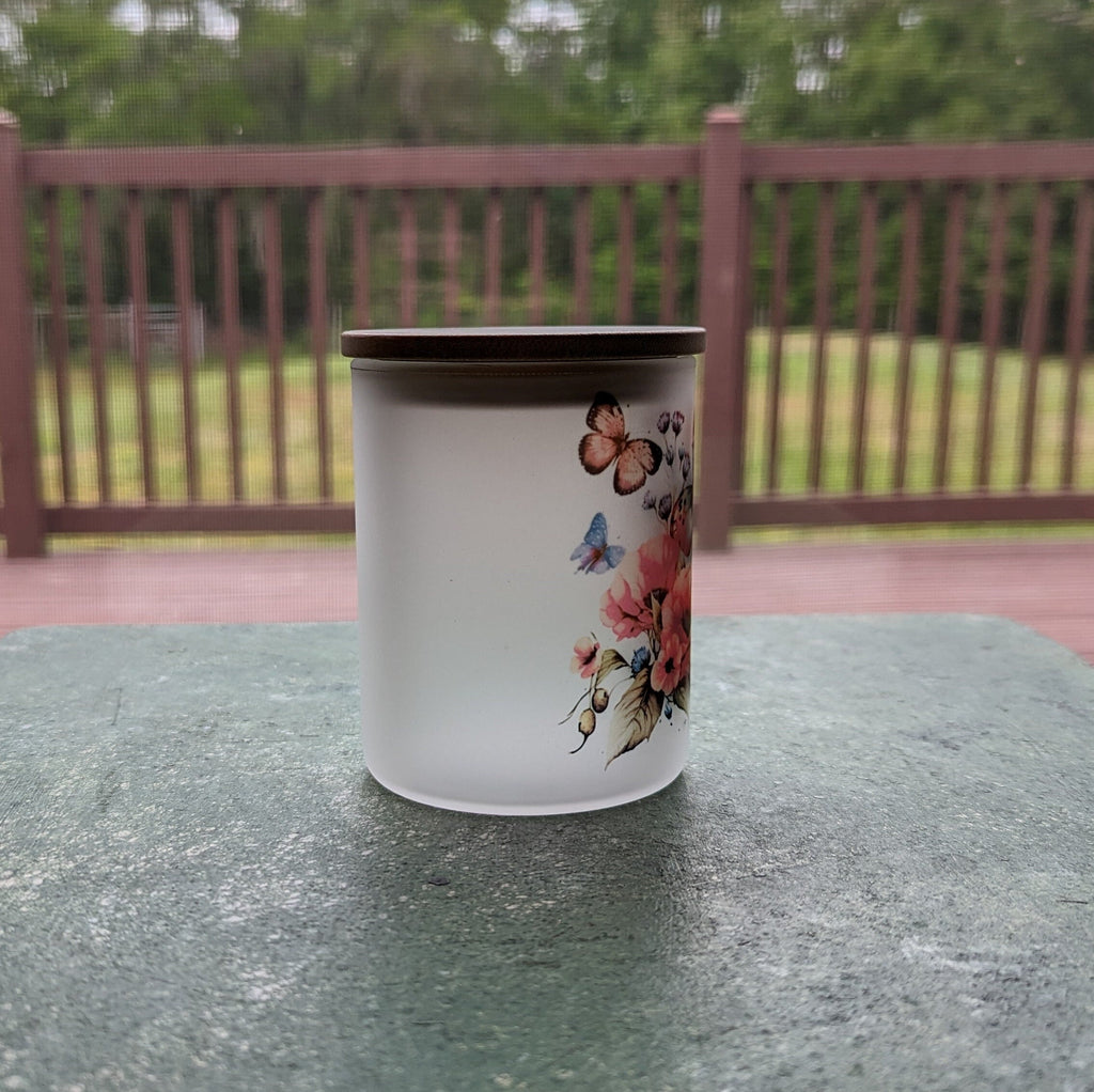 Butterfly Candle Holder With A Battery Operated Flickering Tea Light