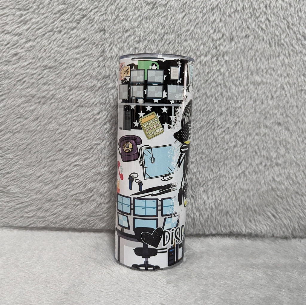 Dispatcher Tumbler 20oz With Reusable Straw, Can Be Personalized