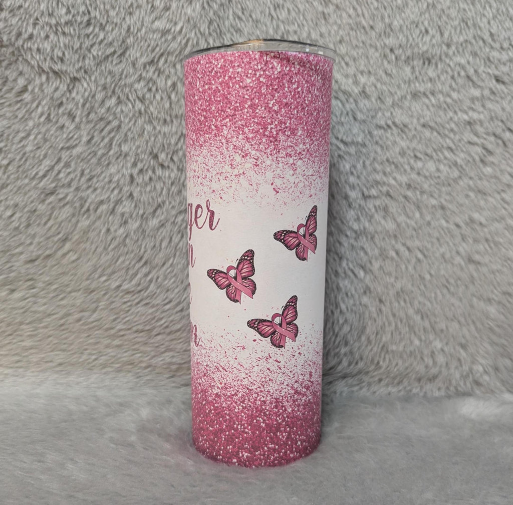 Stronger Than The Storm Tumbler 20oz With Reusable Straw, Can Be Personalized