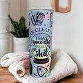 Witchy Vibes Tumbler 20oz With Reusable Straw, Can Be Personalized