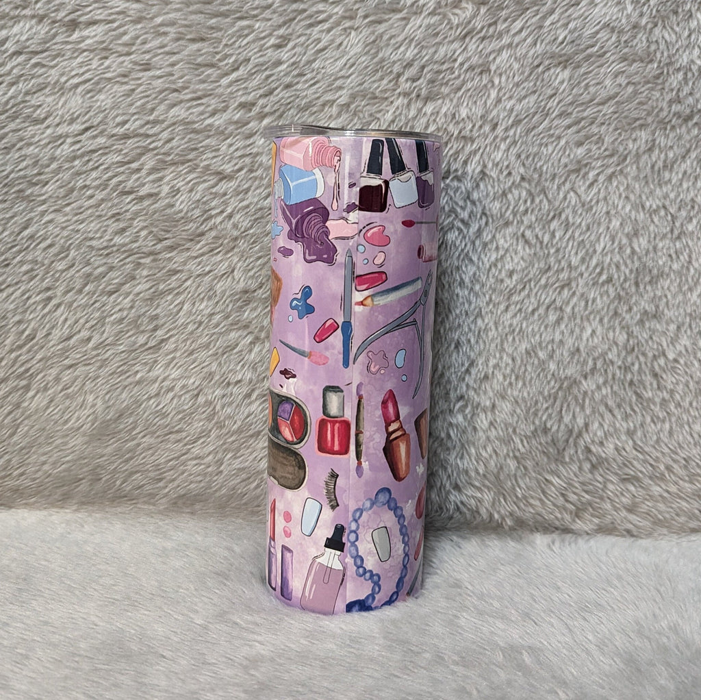 Nail Tech Tumbler 20oz With Reusable Straw, Can Be Personalized