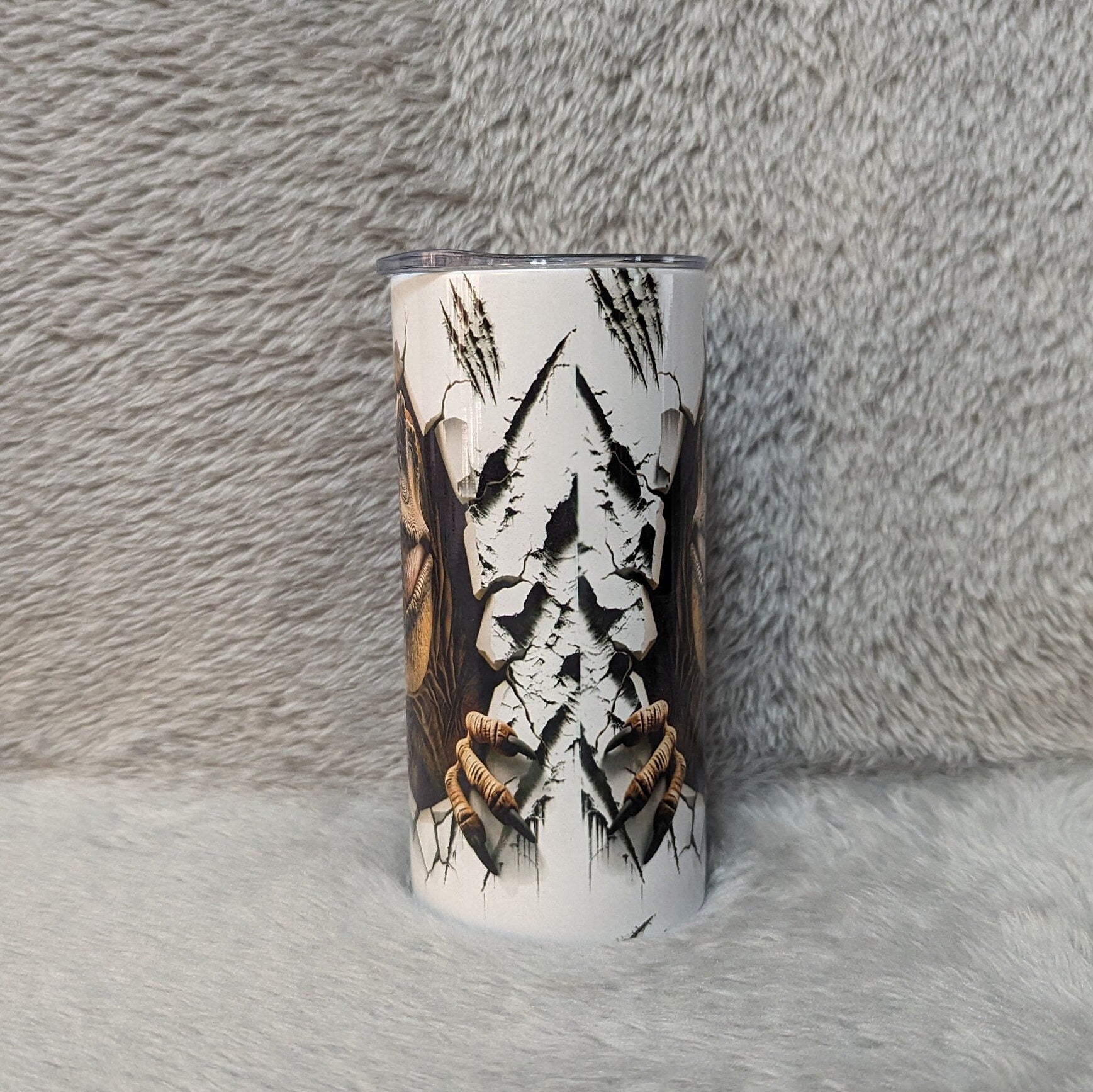Kids Dinosaur Tumbler 15oz With Reusable Straw, Can Be Personalized