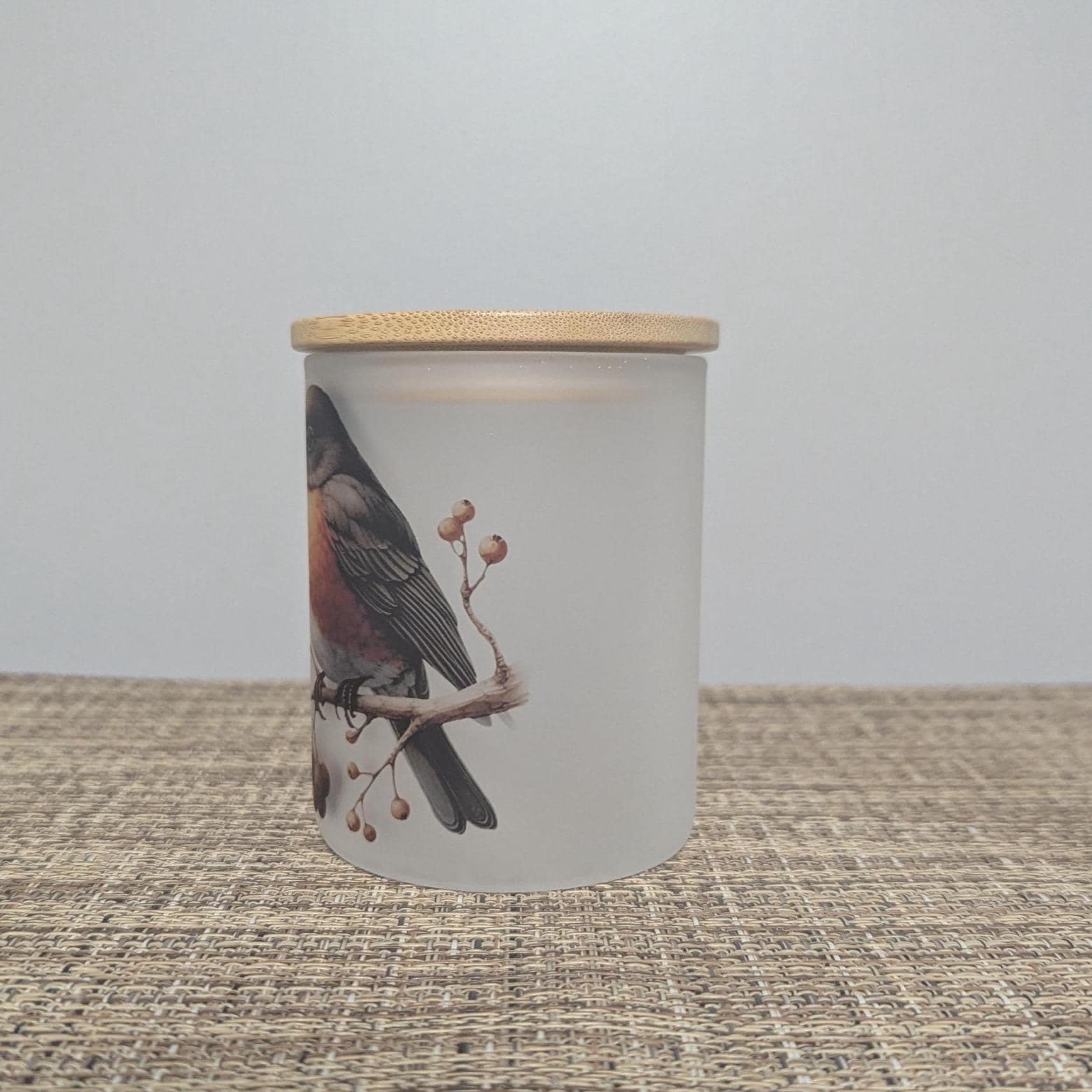Whimsical Robin Candle Holder with Battery Operated Flickering Tea Light