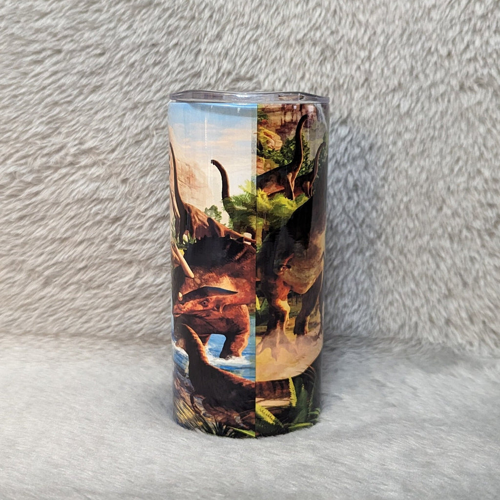 Kids Dinosaur Tumbler 15oz With Reusable Straw, Can Be Personalized