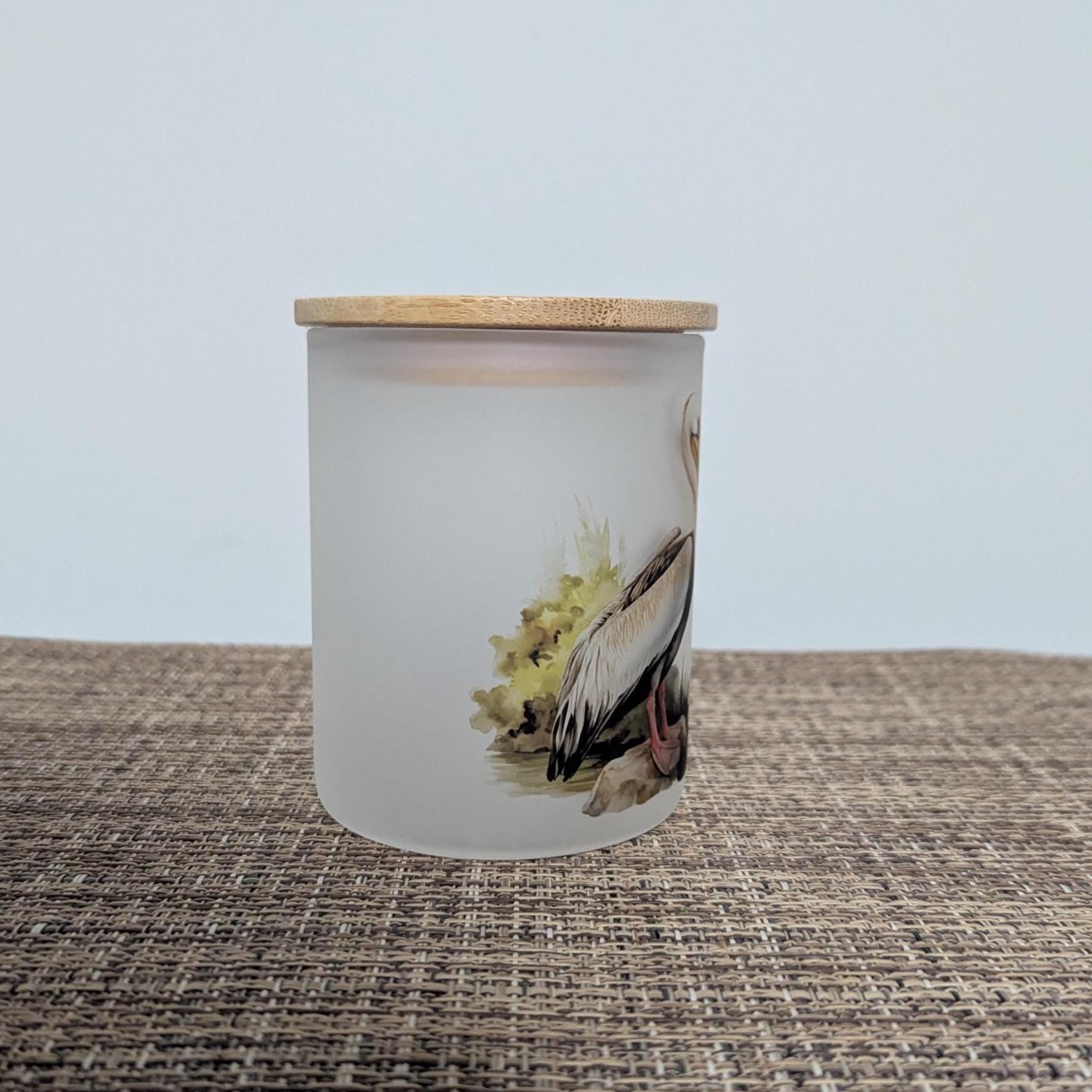 Beautiful Pelican Candle Holder Includes A Battery Operated Flickering Tea Light