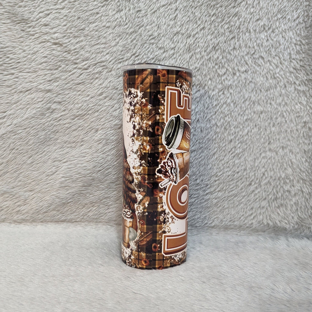 Gnome Love Coffee Tumbler 20oz With Reusable Straw, Can Be Personalized