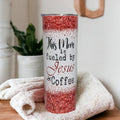 This Mom Is Fueled By Jesus and Coffee Religious Tumbler 20oz With Reusable Straw