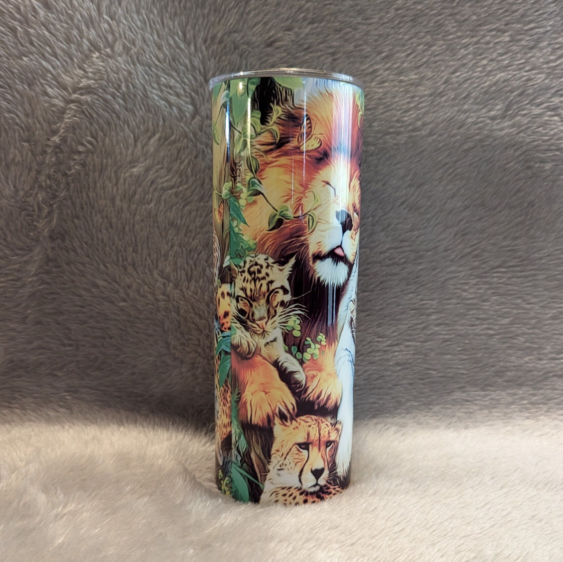 Wild Cat Tumbler 20oz With Reusable Straw, Can Be Personalized