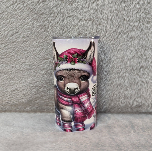 Baby Donkey Kids Tumbler 15oz With Reusable Straw, Can Be Personalized