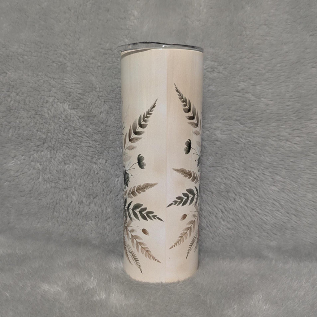 Boho Fox Tumbler 20oz With Reusable Straw, Can Be Personalized