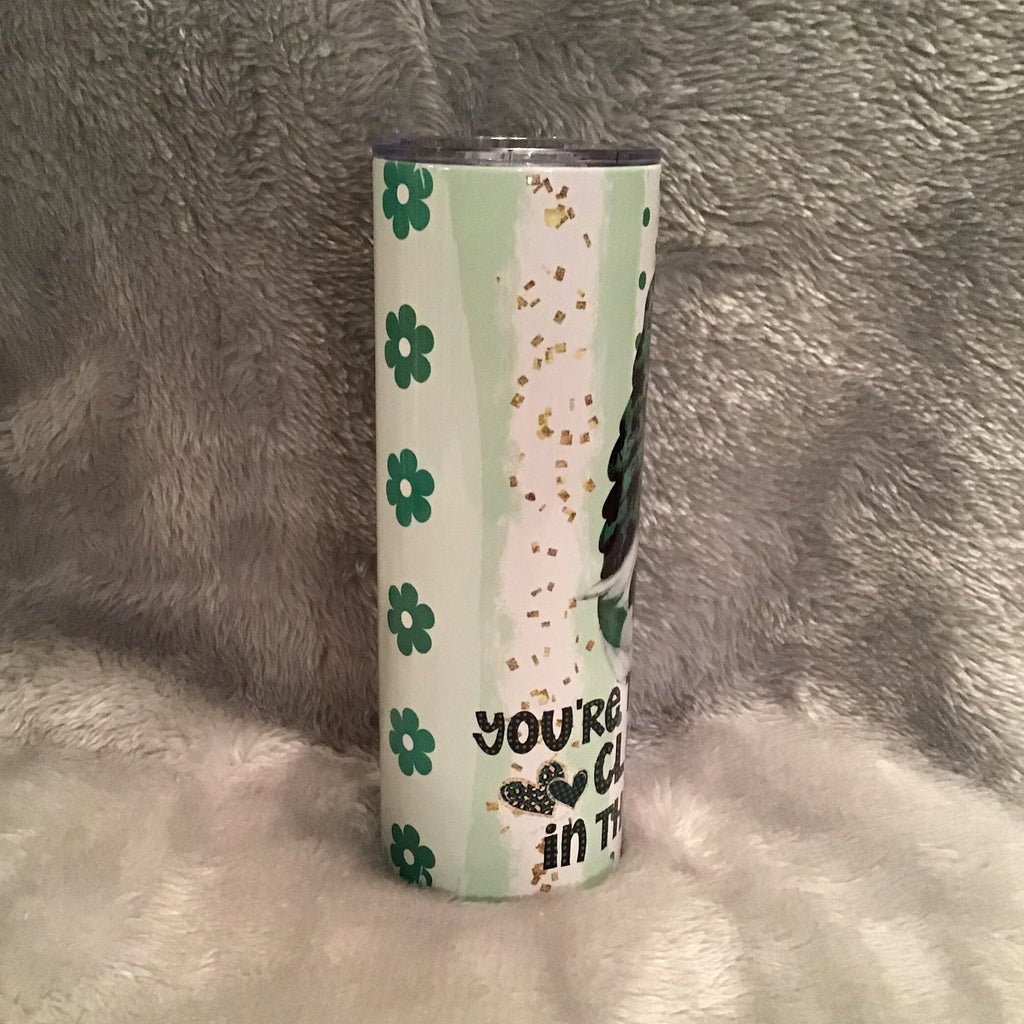 You Are The Cutest Clover In The Patch Irish Gnome Tumbler 20oz With Reusable Straw
