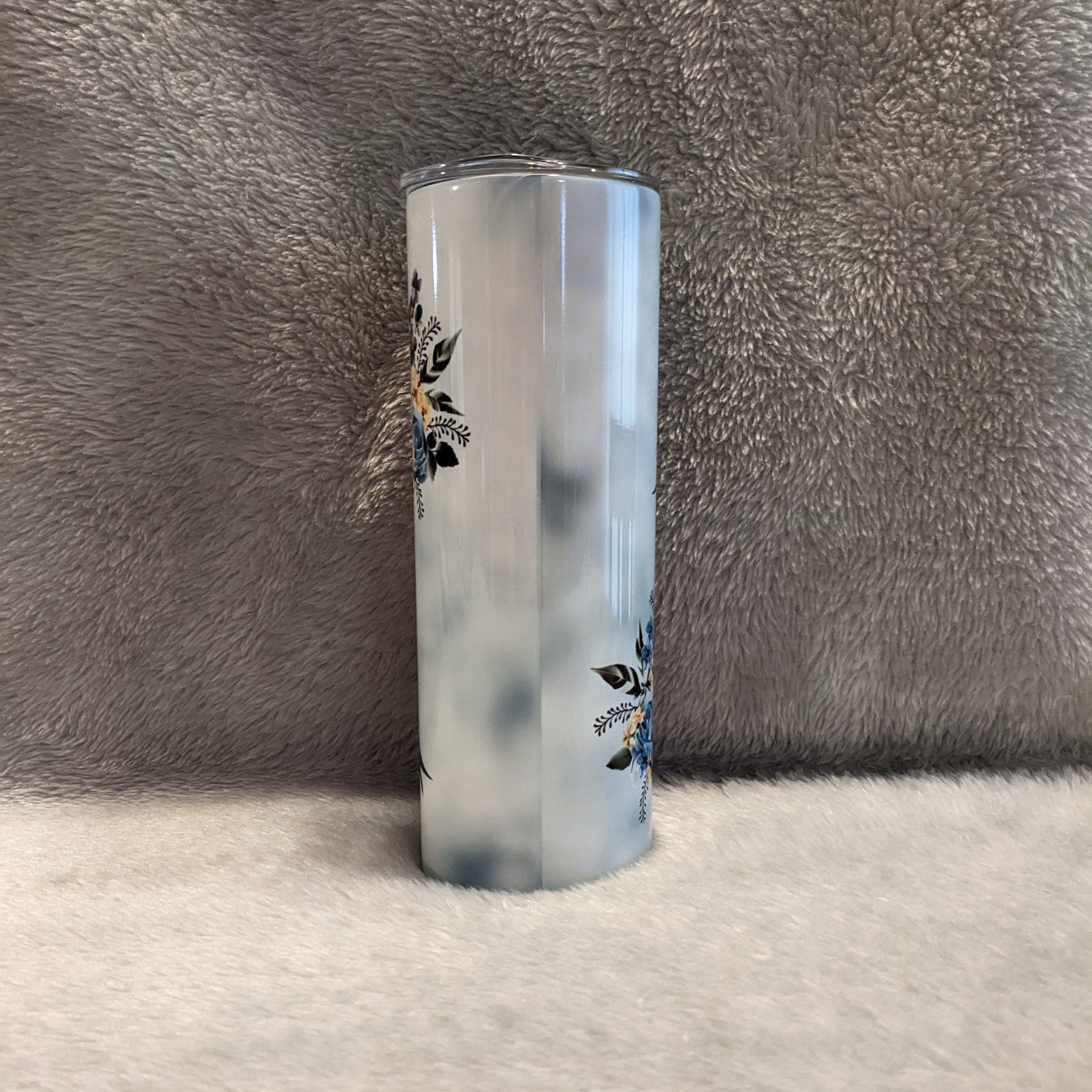 Beautiful Hummingbird Tumbler 20oz With Reusable Straw, Can Be Personalized