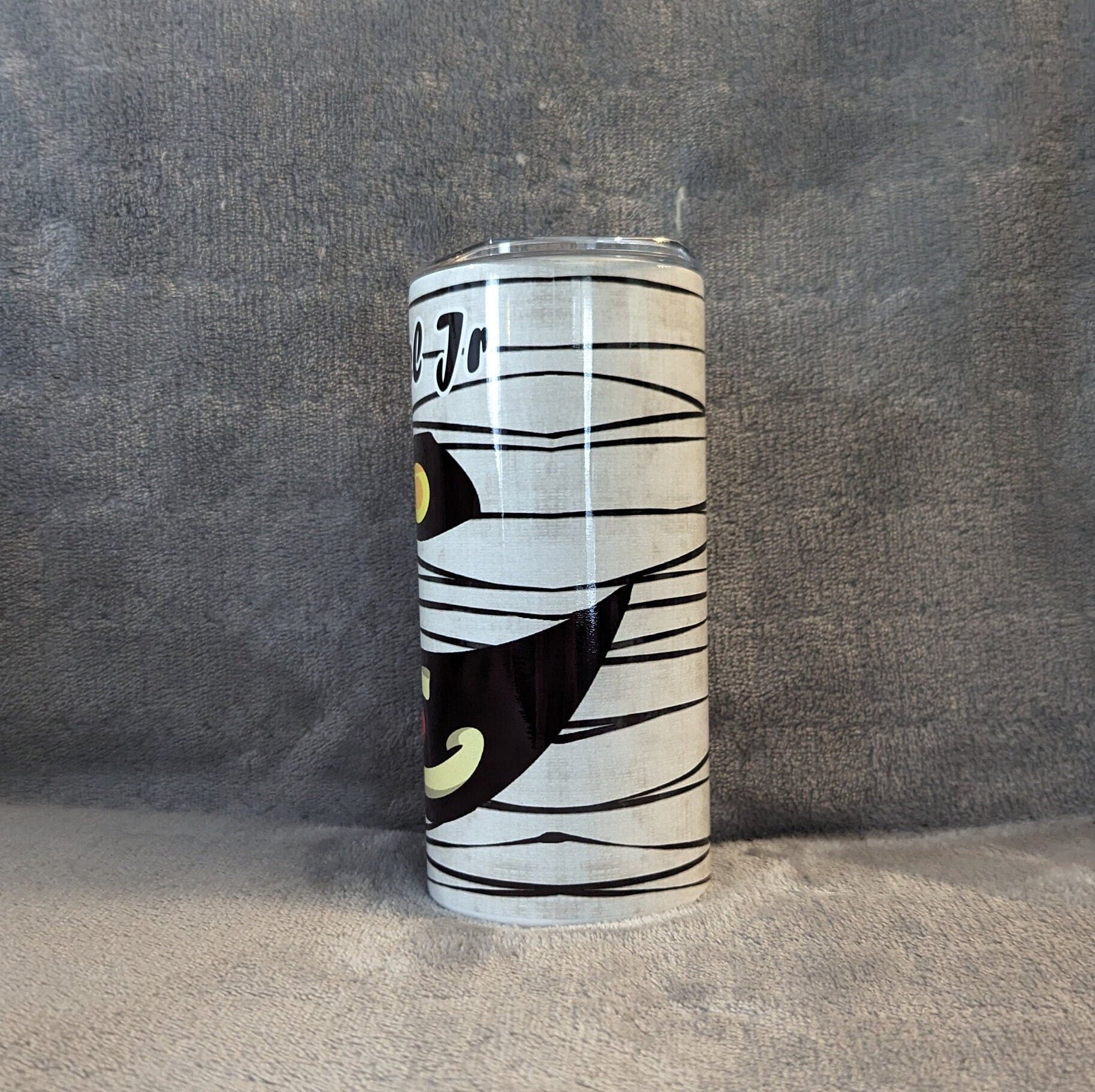 Kids Mummy Tumbler 15oz With Reusable Straw, Can Be Personalized