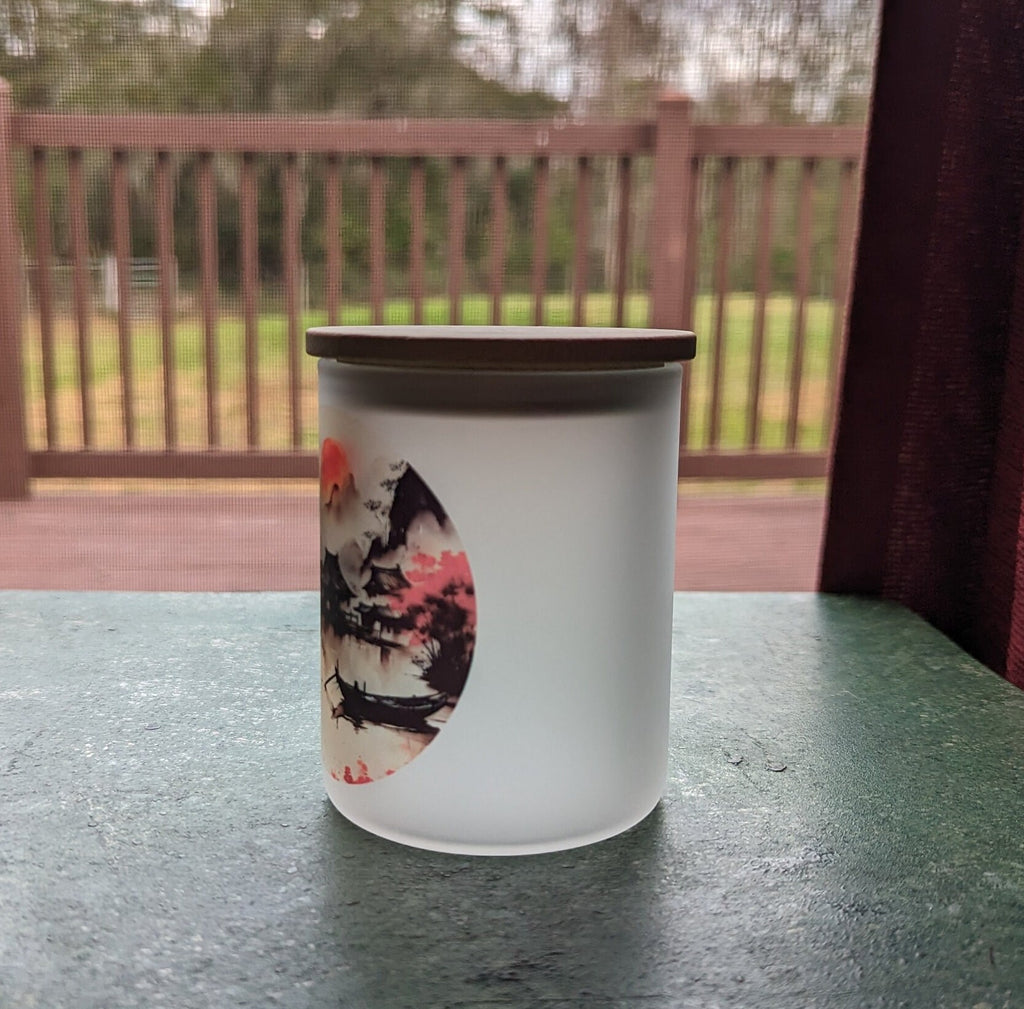 Chinese Candle Holder with Battery Operated Flickering Tea Light