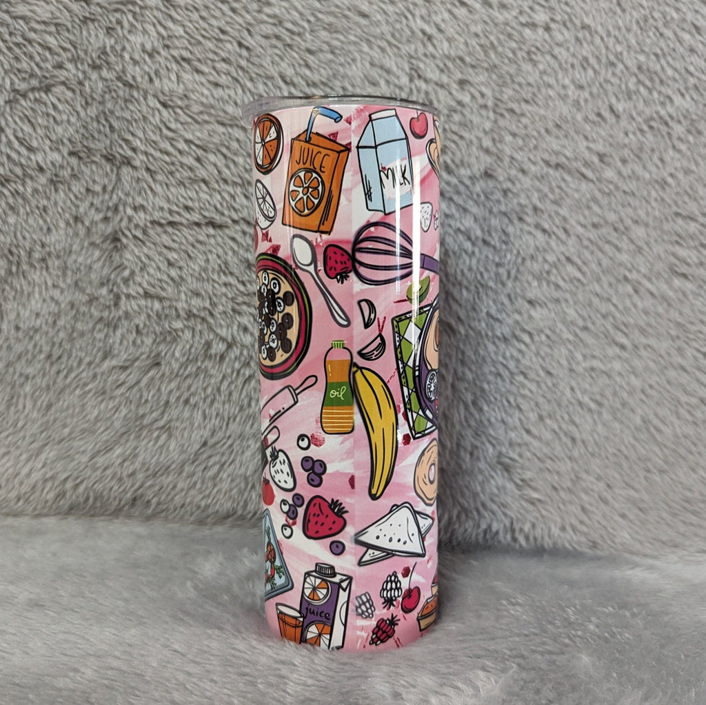 Lunch Lady Tumbler 20oz With Reusable Straw, Can Be Personalized