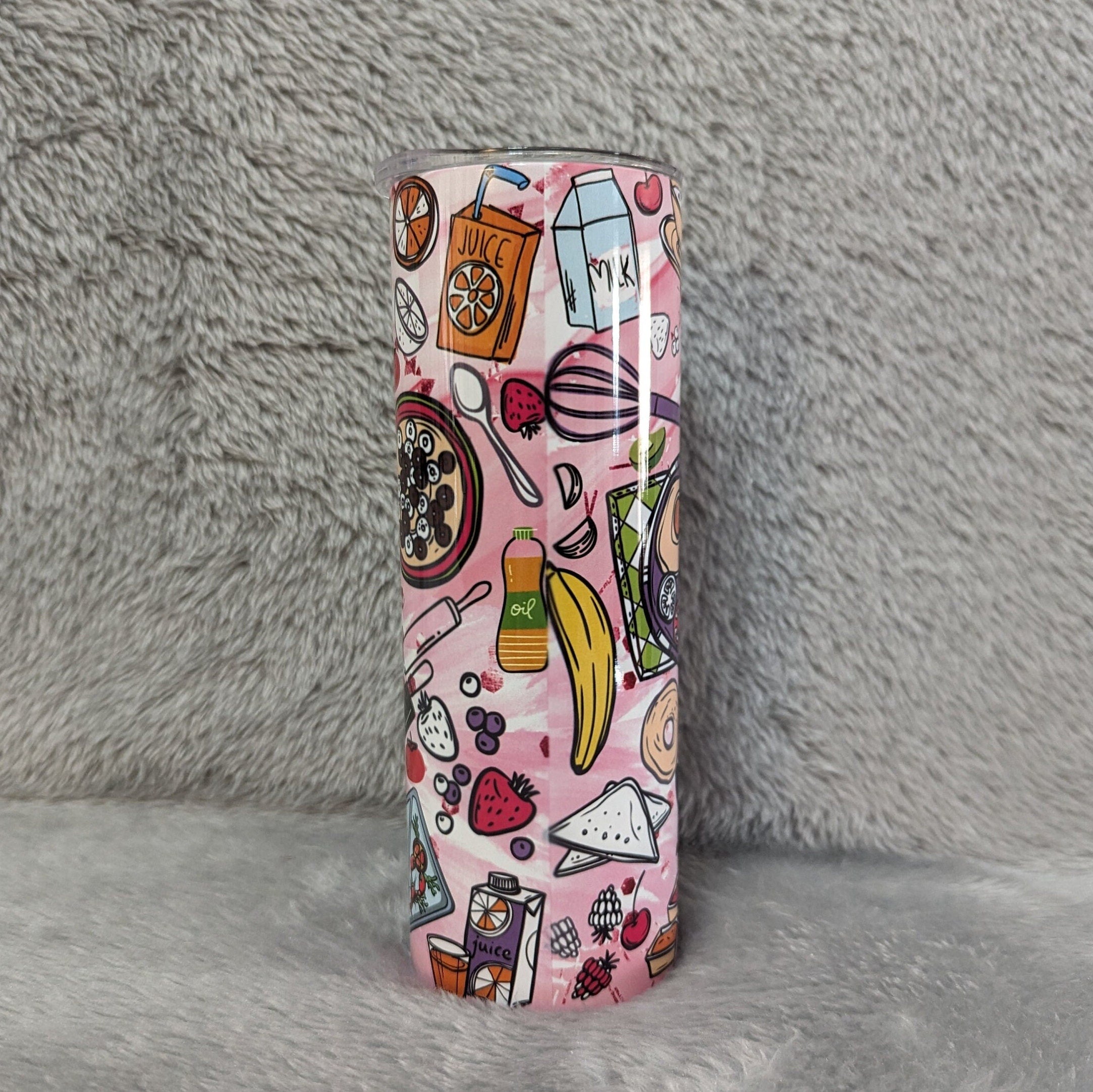 Lunch Lady Tumbler 20oz With Reusable Straw, Can Be Personalized