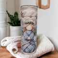 Faux Yarn Angel Tumbler 20oz With Reusable Straw, Can Be Personalized