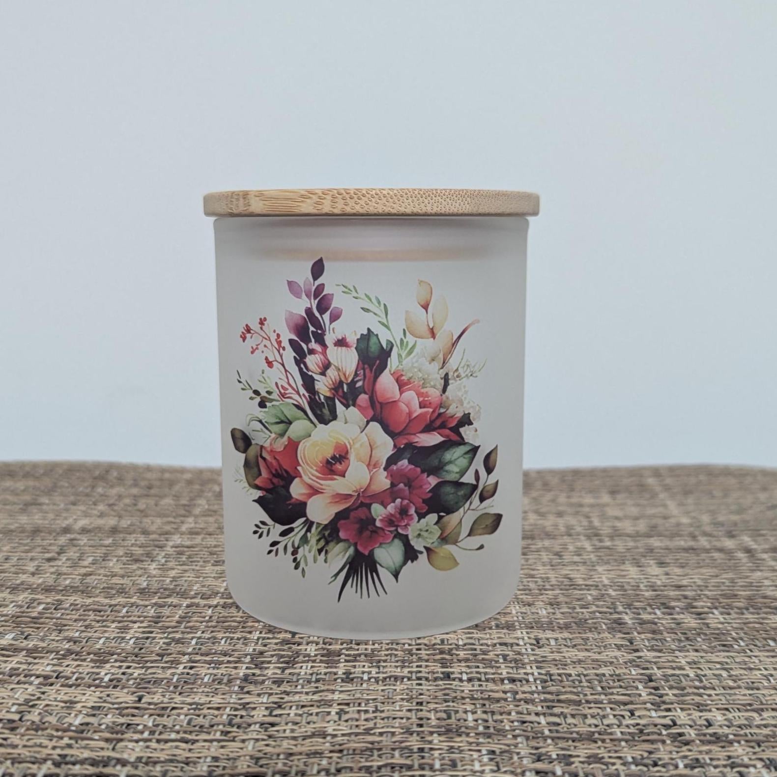 Flower Candle Holder With A Battery Operated Flickering Tea Light