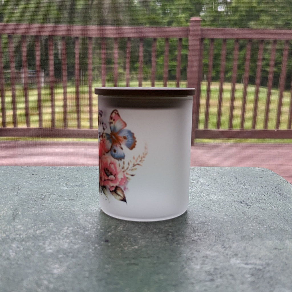 Butterfly Candle Holder With A Battery Operated Flickering Tea Light