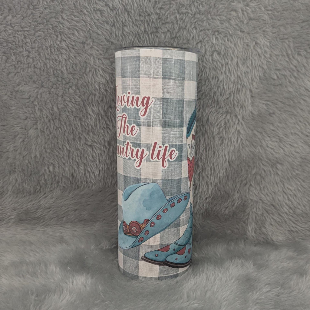 Country Girl Tumbler 20oz With Reusable Straw, Can Be Personalized