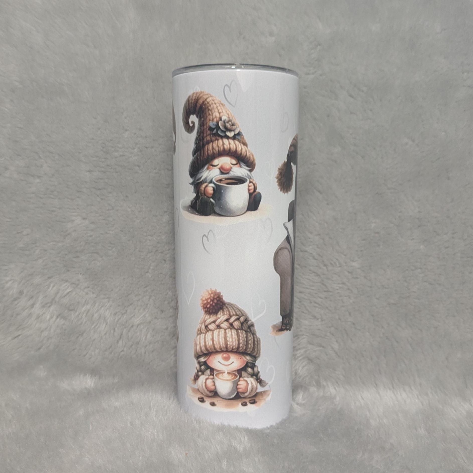 Coffee Gnome Tumbler 20oz With Reusable Straw
