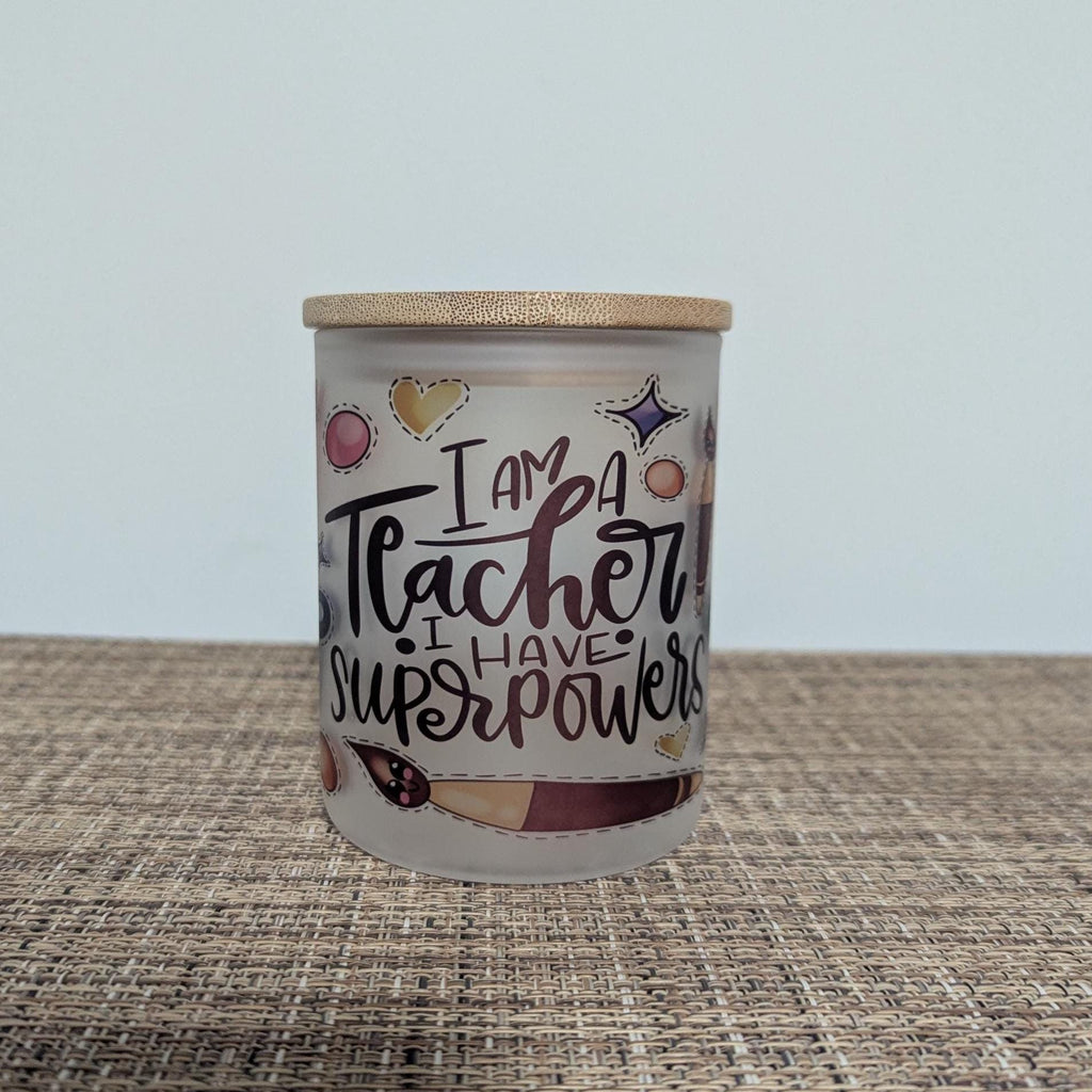 Teacher Inspired Candle Holder With A Battery Operated Flickering Tea Light