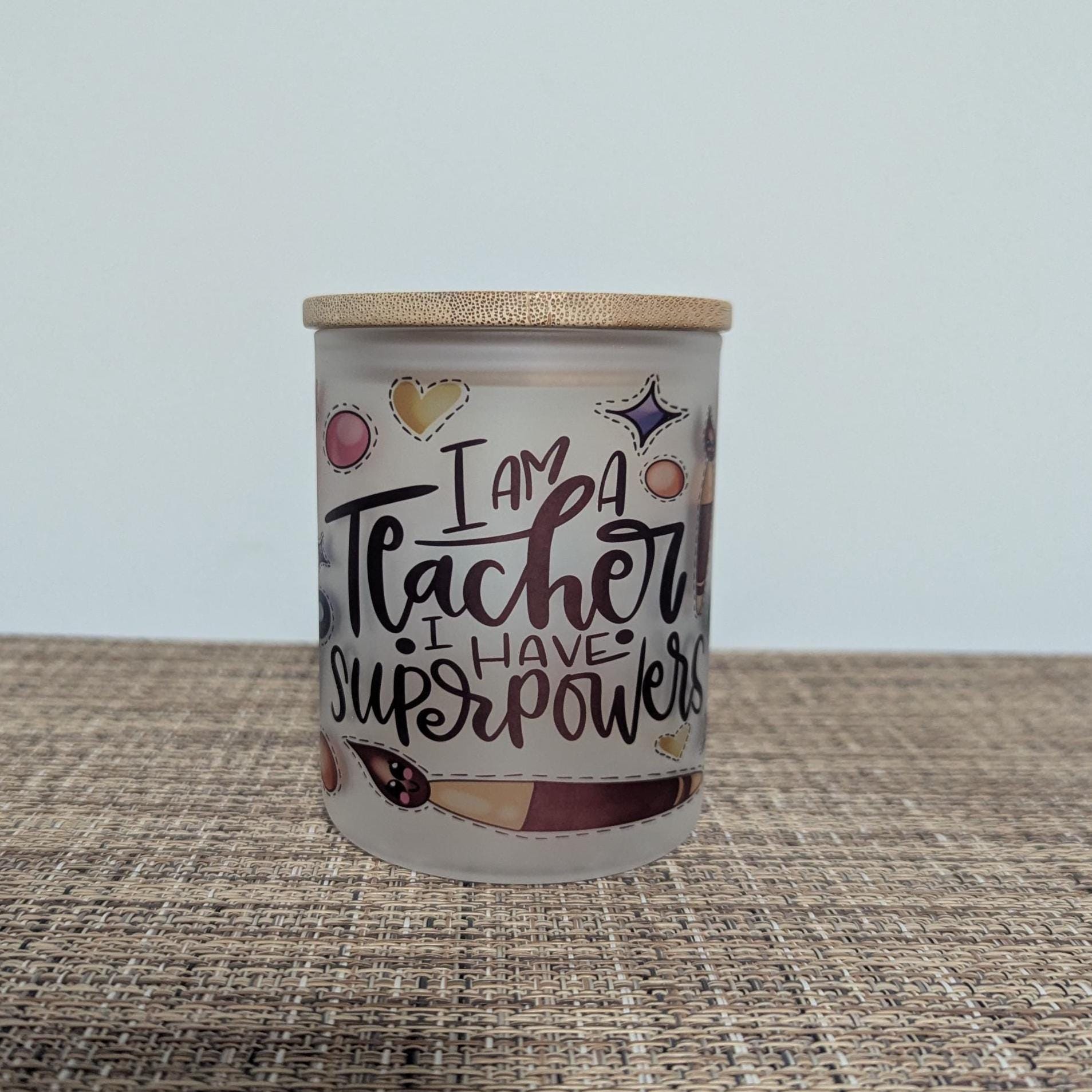 Teacher Inspired Candle Holder With A Battery Operated Flickering Tea Light
