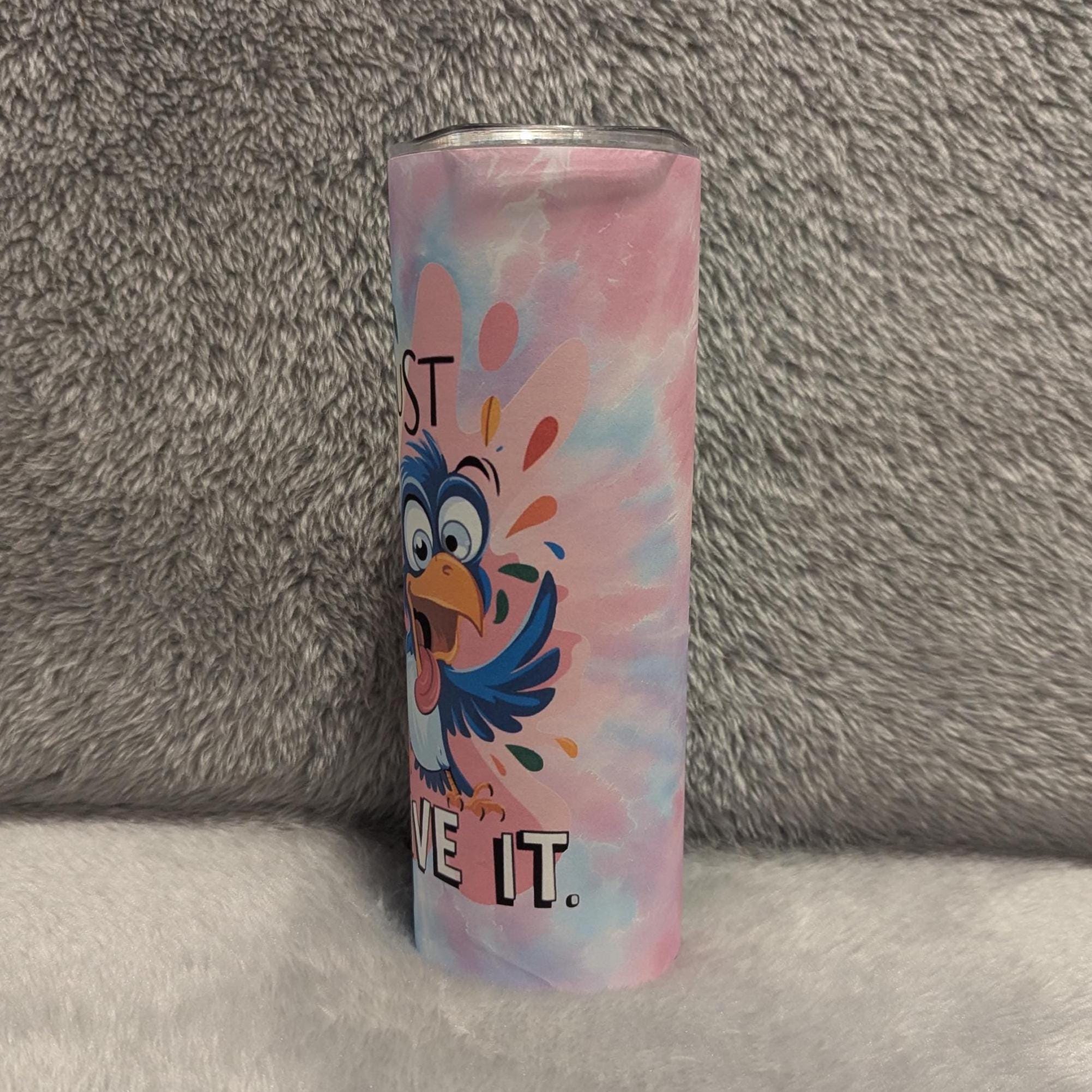 Funny Bird Tumbler 20oz With Reusable Straw