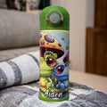 Kids Frog Water Bottle 12oz With Reusable Straw Can Be Personalized