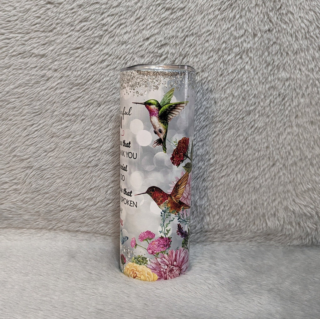 To My Wonderful Mom Tumbler 20oz With Reusable Straw