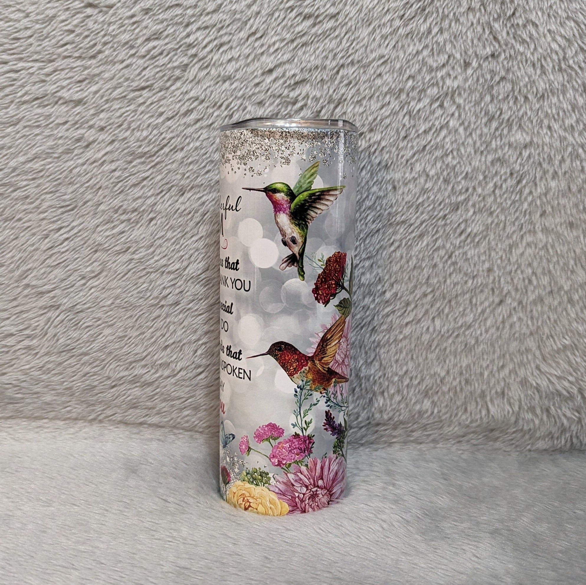 To My Wonderful Mom Tumbler 20oz With Reusable Straw