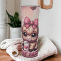 Stay Sassy Highland Cow Tumbler 20oz With Reusable Straw, Can Be Personalized