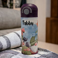 Kids Gnome Water Bottle 12oz With Reusable Straw Can Be Personalized