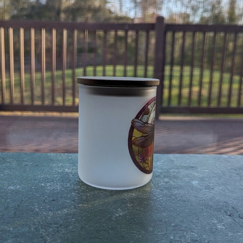 Dragonfly Candle Holder With A Battery Operated Flickering Tea Light