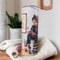 Just One More Chapter Book Lover Tumbler 20oz With Reusable Straw