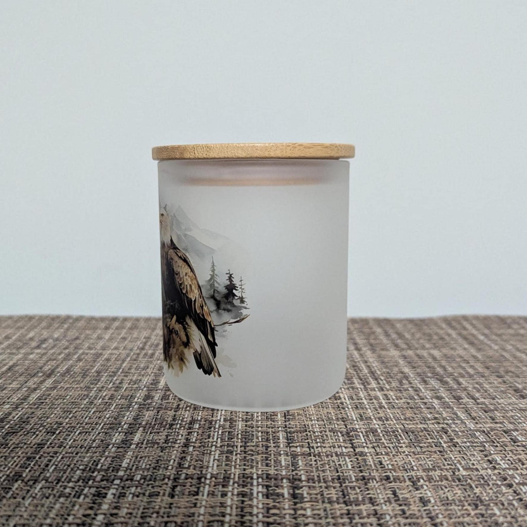 Eagle Candle Holder With A Battery Operated Flickering Tea Light