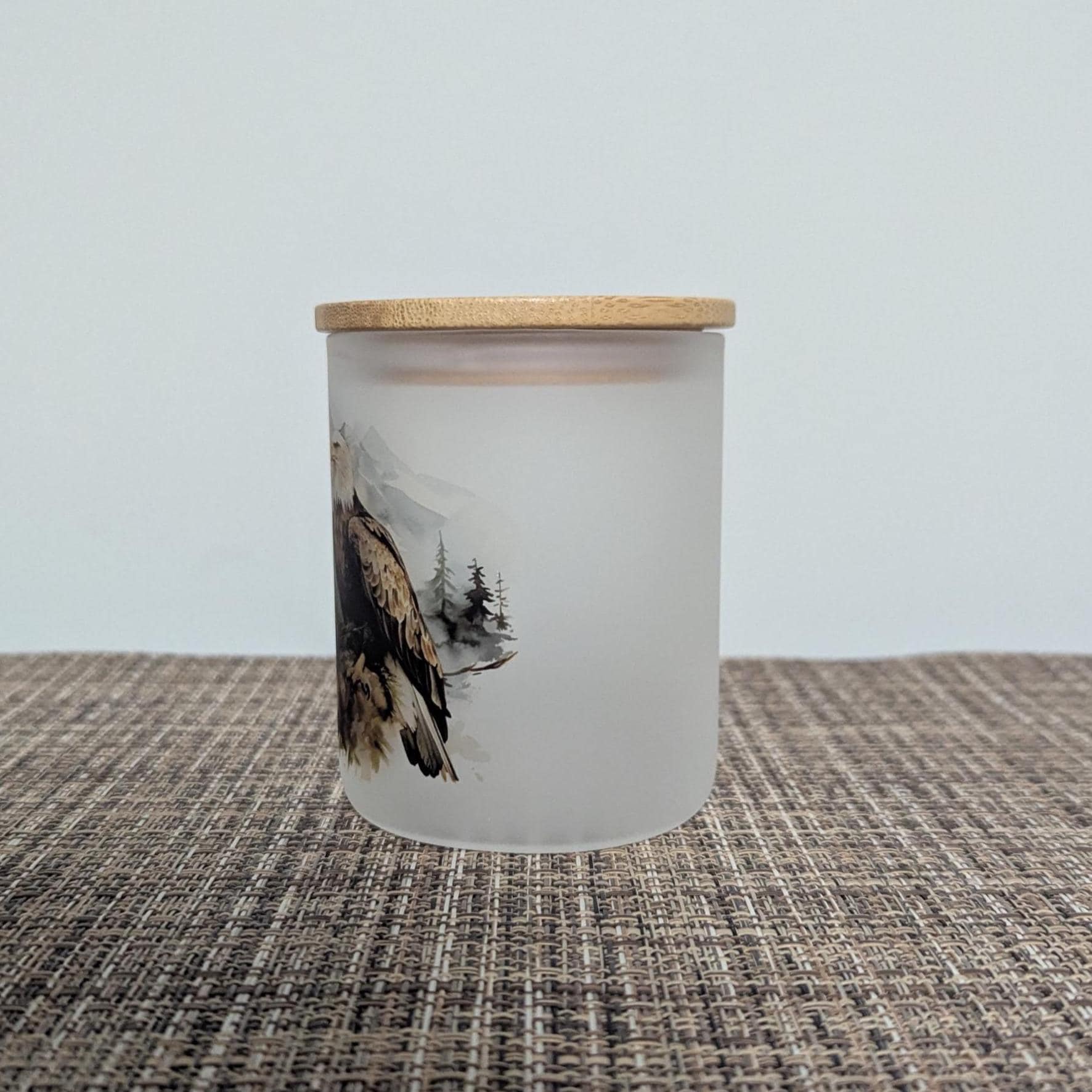Eagle Candle Holder With A Battery Operated Flickering Tea Light