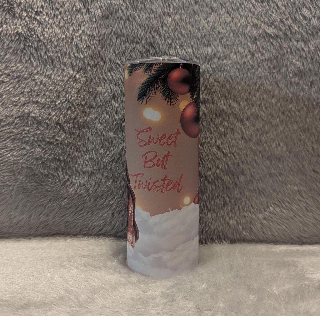 Sweet But Twisted Girl Tumbler 20oz With Reusable Straw, Can Be Personalized