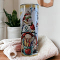 Teacher Love Inspire Teacher Gnome Tumbler 20oz With Reusable Straw, Can Be Personalized