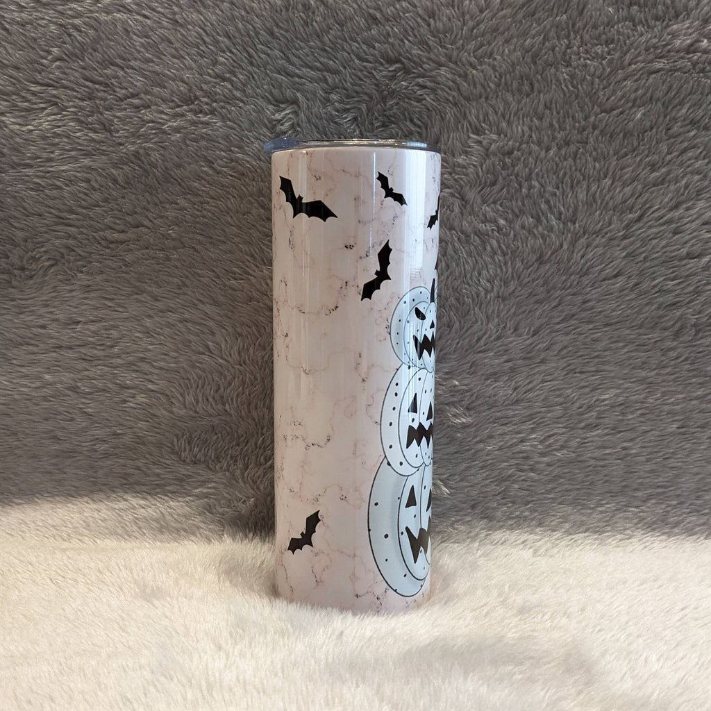 Halloween Gnome Tumbler 20oz With Reusable Straw, Can Be Personalized