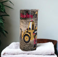 Boys Construction Tumbler 15oz With Reusable Straw, Can Be Personalized