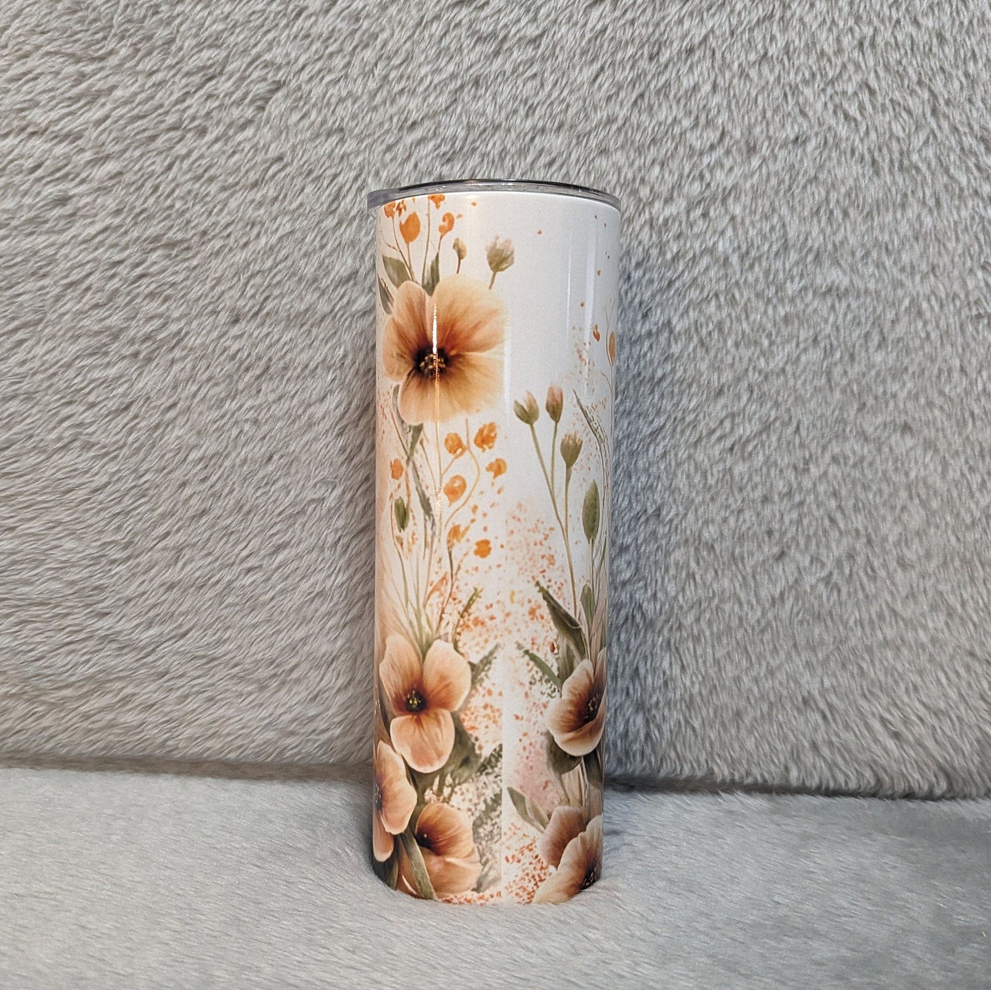 Fox Tumbler 20oz With Reusable Straw, Can Be Personalized