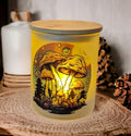 Mushroom Candle Holder with Battery Operated Flickering Tea Light