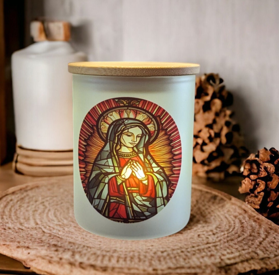 Mother Teresa Candle Holder with Flickering Tea Light
