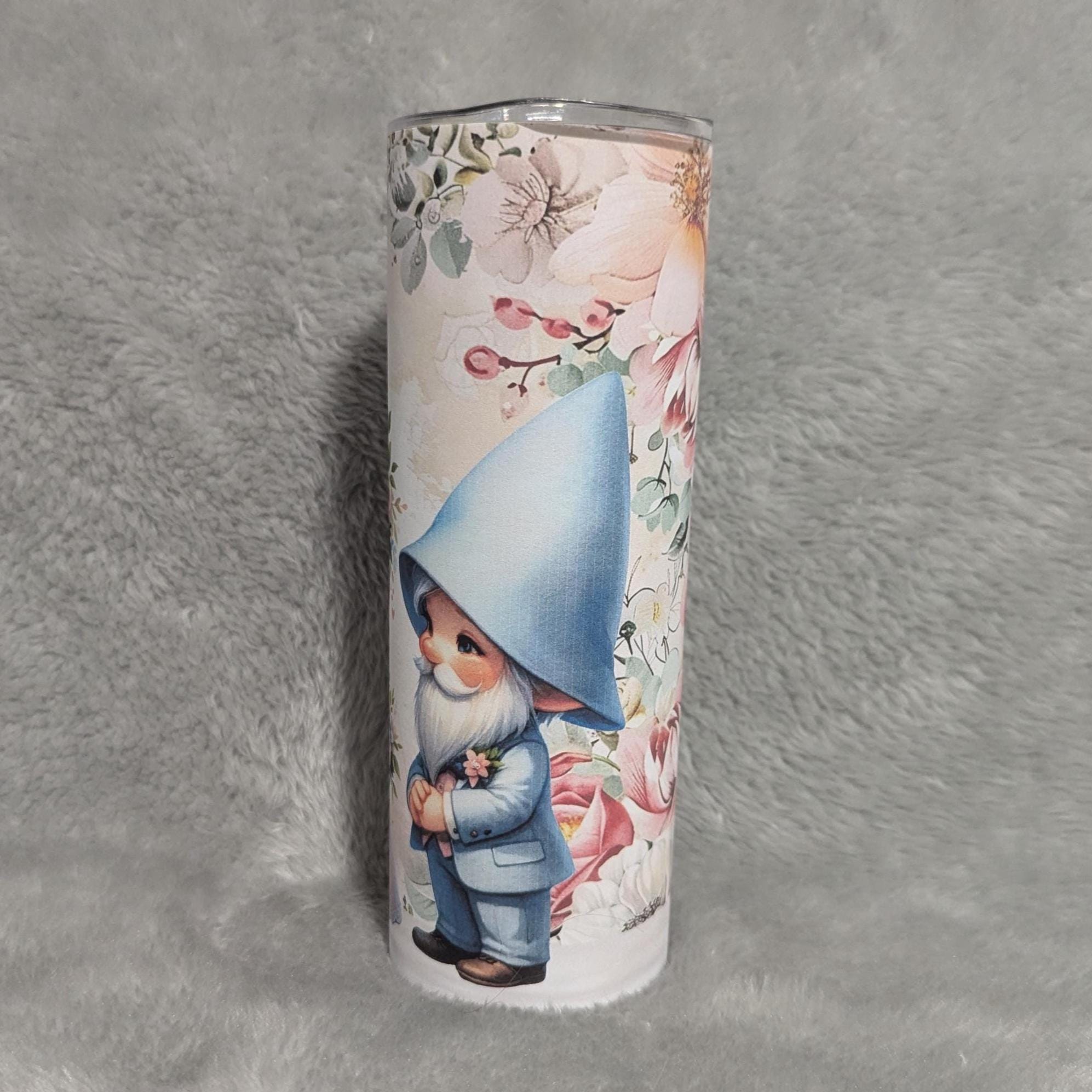 Wedding Gnome Tumbler 20oz With Reusable Straw, Can Be Personalized