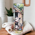 Adorable Possum Tumbler 20oz With Reusable Straw, Can Be Personalized