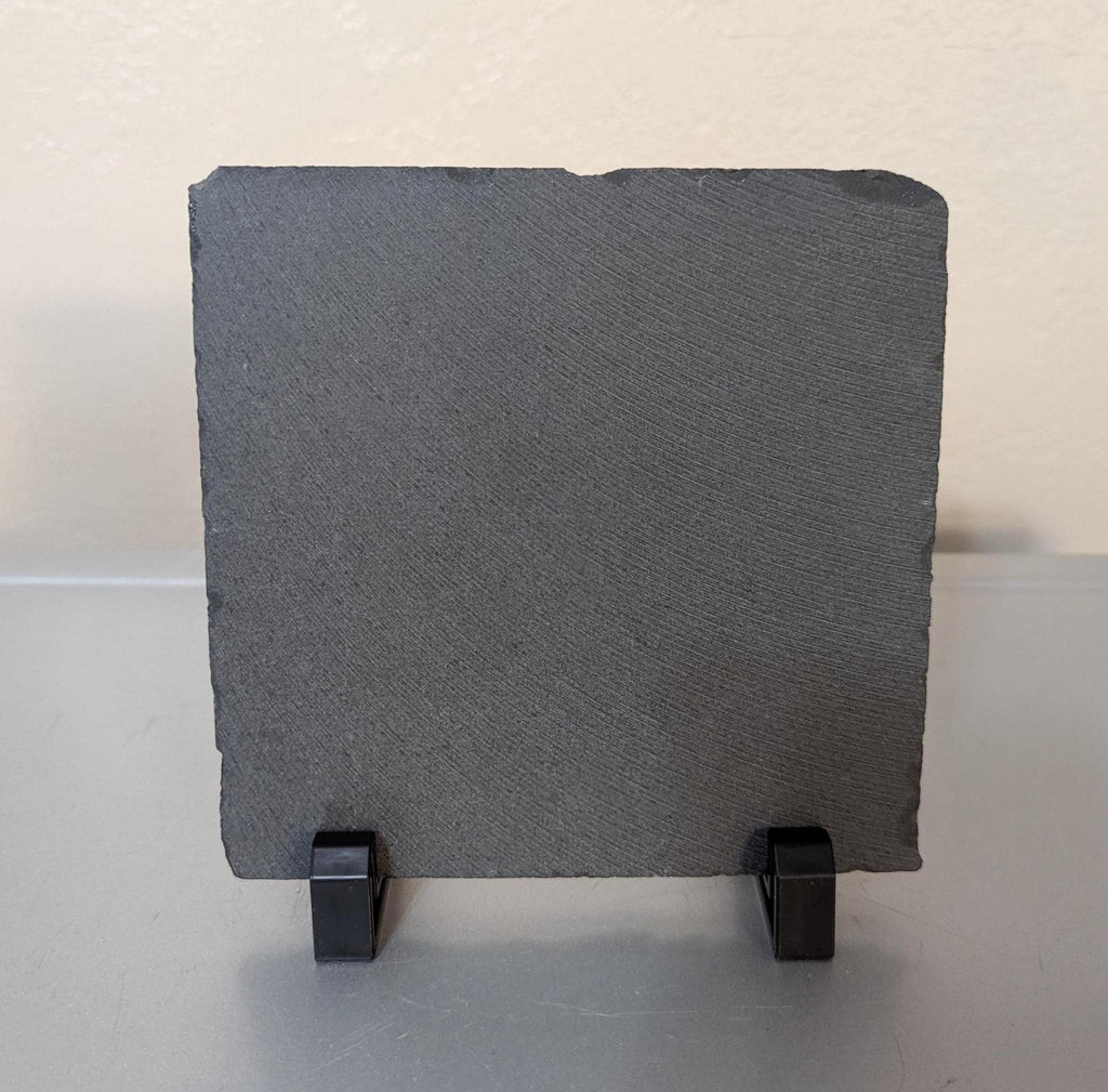 Slate Santa Picture With Display Legs