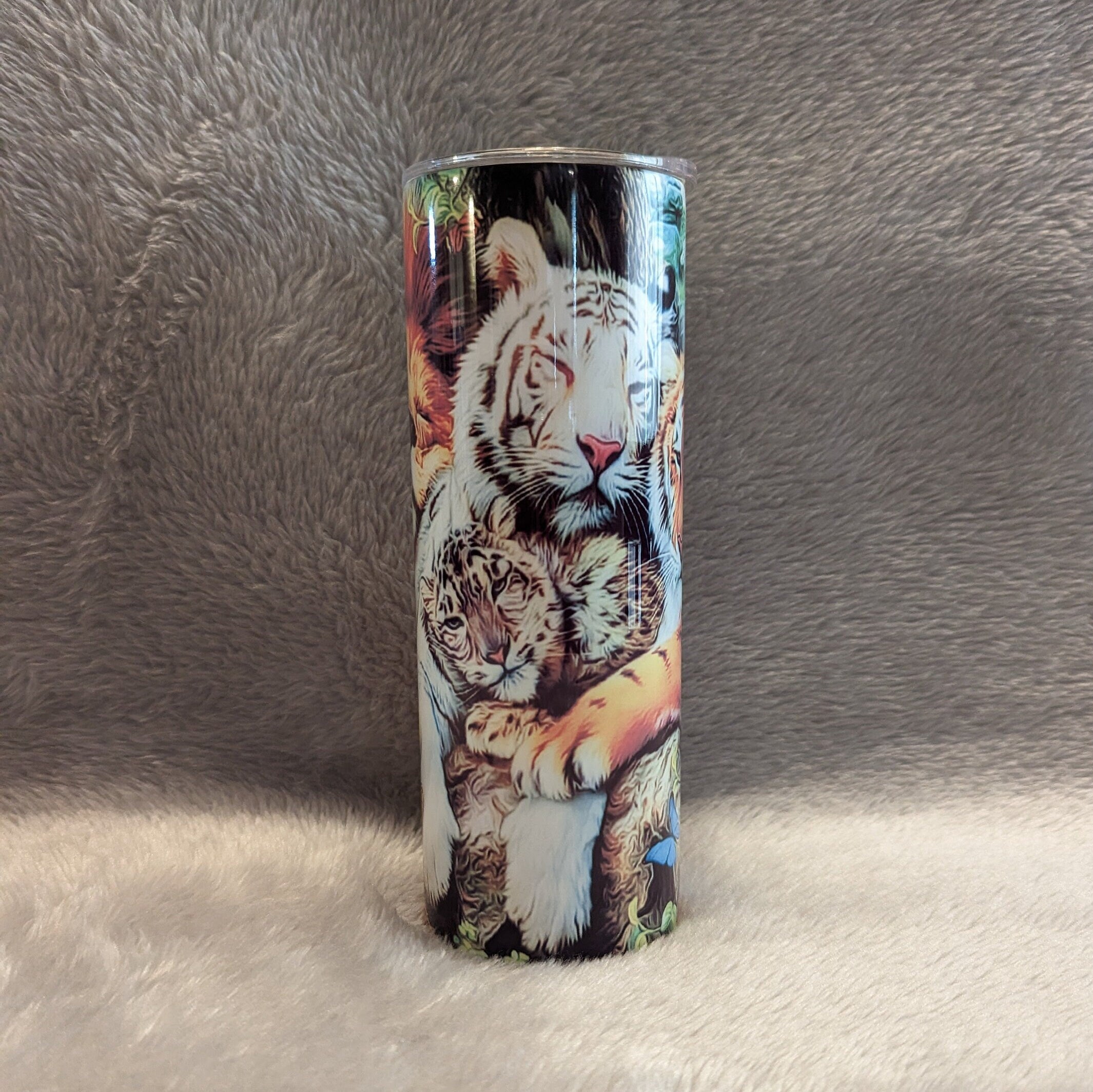 Wild Cat Tumbler 20oz With Reusable Straw, Can Be Personalized
